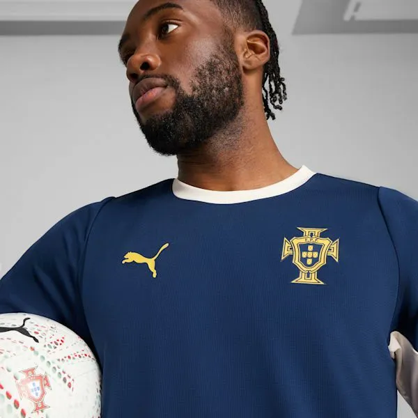Puma TShirts and Tops Portugal 039s Training Soccer Jersey Persian Bluesugared Almond 8211 Men Puma TShirts and Tops Portugal 039s Training Soccer Jersey Persian Bluesugared Almond 8211 Men