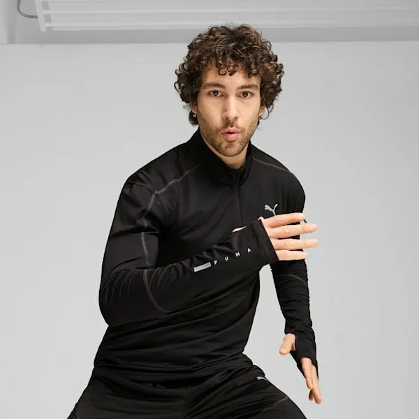 Puma TShirts and Tops PUMA 039s QuarterZip Training Jacket Puma Black 8211 Men Puma TShirts and Tops PUMA 039s QuarterZip Training Jacket Puma Black 8211 Men