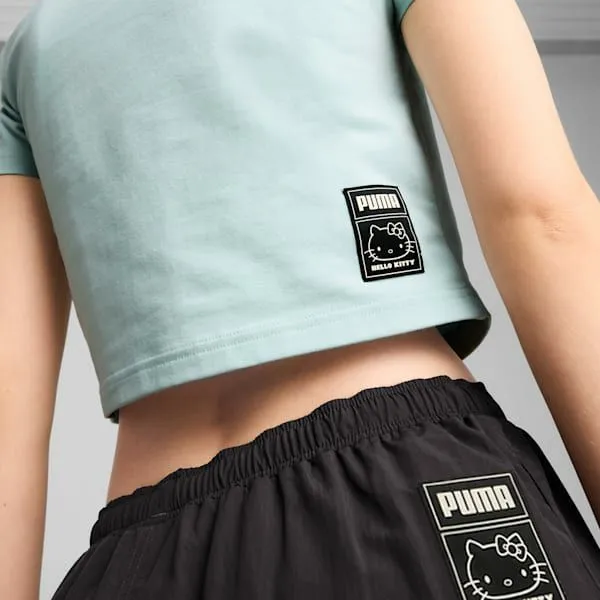 Puma TShirts and Tops PUMA X HELLO KITTY AND FRIENDS 039s Graphic Baby Tee Modern Mint 8211 Women Puma TShirts and Tops PUMA X HELLO KITTY AND FRIENDS 039s Graphic Baby Tee Modern Mint 8211 Women