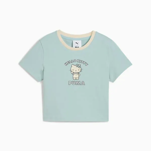 Puma TShirts and Tops PUMA X HELLO KITTY AND FRIENDS 039s Graphic Baby Tee Modern Mint 8211 Women Puma TShirts and Tops PUMA X HELLO KITTY AND FRIENDS 039s Graphic Baby Tee Modern Mint 8211 Women