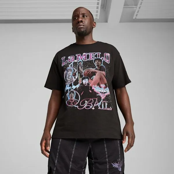 Puma TShirts and Tops PUMA X LAMELO BALL Iridescent 039s Basketball Tee Puma Black 8211 Men