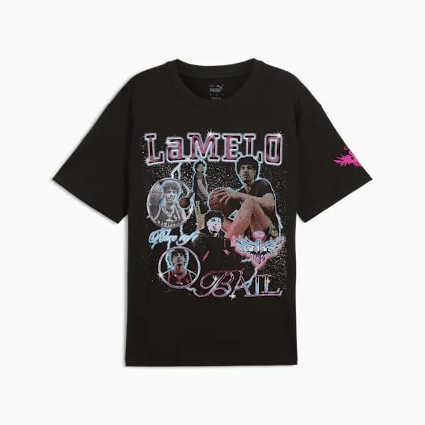 Puma TShirts and Tops PUMA X LAMELO BALL Iridescent 039s Basketball Tee Puma Black 8211 Men