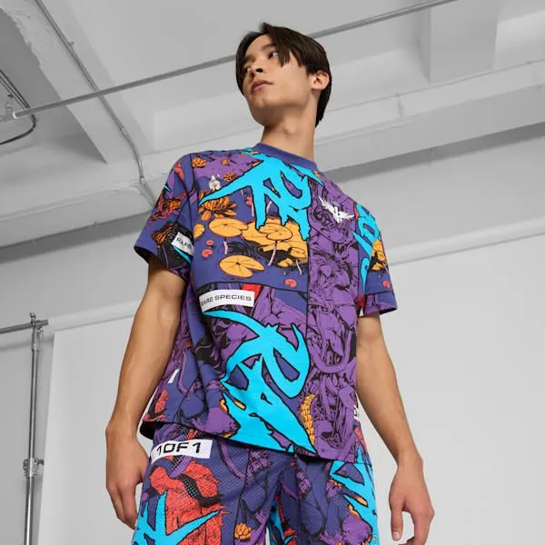 Puma TShirts and Tops PUMA X LAMELO BALL Phoenix 039s Basketball Tee Blue Crystalaop 8211 Men Puma TShirts and Tops PUMA X LAMELO BALL Phoenix 039s Basketball Tee Blue Crystalaop 8211 Men