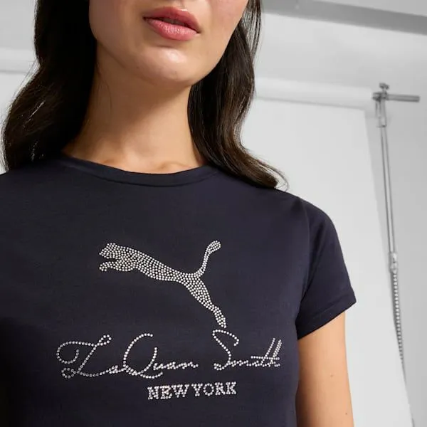 Puma TShirts and Tops PUMA X LAQUAN SMITH 039s Baby Tee New Navy 8211 Women