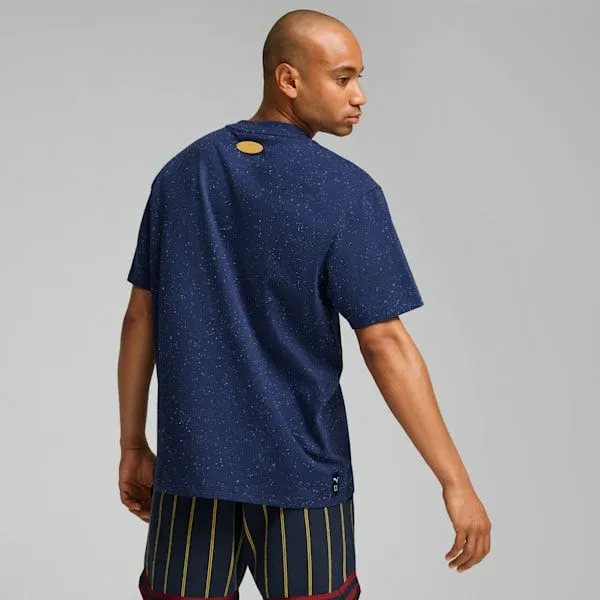 Puma TShirts and Tops PUMA X POLAR EXPRESS 039s Basketball Tee Club Navy 8211 Men