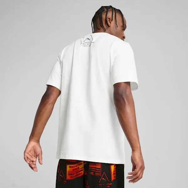 Puma TShirts and Tops Scoot Caution 039s Graphic Tee Puma White 8211 Men