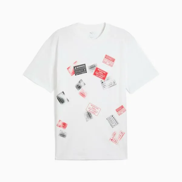 Puma TShirts and Tops Scoot Caution 039s Graphic Tee Puma White 8211 Men