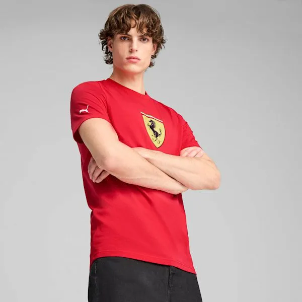 Puma TShirts and Tops Scuderia Ferrari Race Colored Big Shield 039s Tee Rosso Corsa 8211 Men Puma TShirts and Tops Scuderia Ferrari Race Colored Big Shield 039s Tee Rosso Corsa 8211 Men