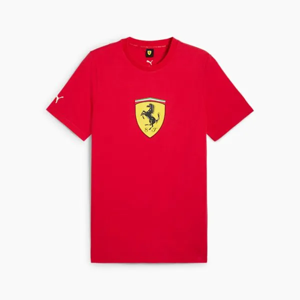 Puma TShirts and Tops Scuderia Ferrari Race Colored Big Shield 039s Tee Rosso Corsa 8211 Men