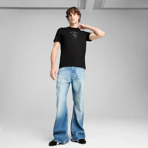 Puma TShirts and Tops Scuderia Ferrari Race Tonal Big Shield 039s Tee Puma Black 8211 Men