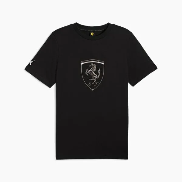 Puma TShirts and Tops Scuderia Ferrari Race Tonal Big Shield 039s Tee Puma Black 8211 Men
