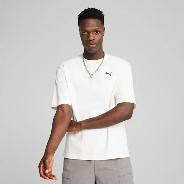 Puma TShirts and Tops WARDROBE ESSENTIALS 039s Boxy Tee Puma White 8211 Men
