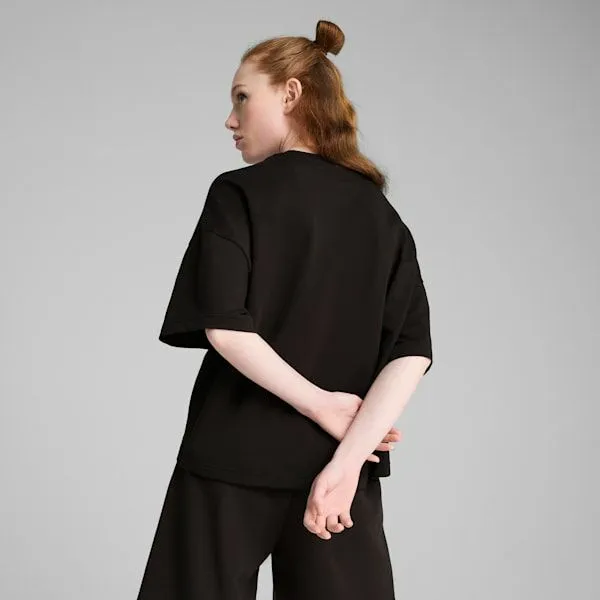Puma TShirts and Tops Wardrobe Essentials 039s Relaxed Heavy Tee Puma Black 8211 Women Puma TShirts and Tops Wardrobe Essentials 039s Relaxed Heavy Tee Puma Black 8211 Women