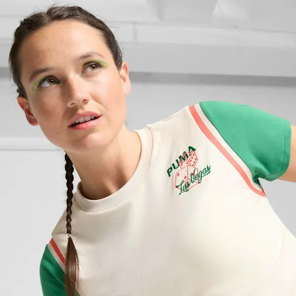 Puma TShirts and Tops Wardrobe Essentials Las Vegas 039s Baby Tee Alpine Snow 8211 Women Puma TShirts and Tops Wardrobe Essentials Las Vegas 039s Baby Tee Alpine Snow 8211 Women