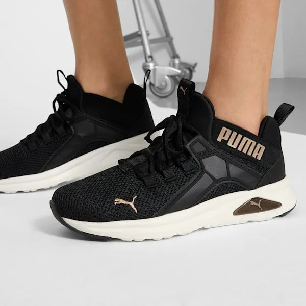 Puma Training and Gym Enzo 2 Revamp 039s Wide Running Shoes Puma Blackpuma Gold 8211 Women Puma Training and Gym Enzo 2 Revamp 039s Wide Running Shoes Puma Blackpuma Gold 8211 Women