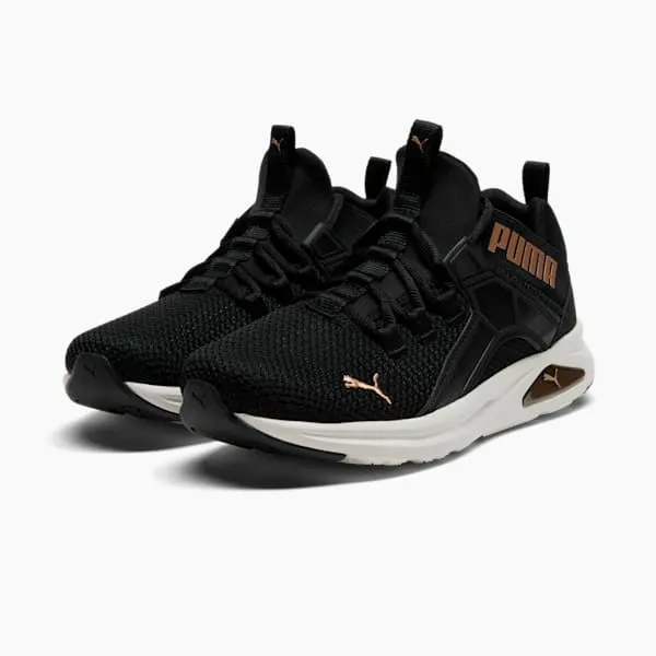Puma Training and Gym Enzo 2 Revamp 039s Wide Running Shoes Puma Blackpuma Gold 8211 Women Puma Training and Gym Enzo 2 Revamp 039s Wide Running Shoes Puma Blackpuma Gold 8211 Women