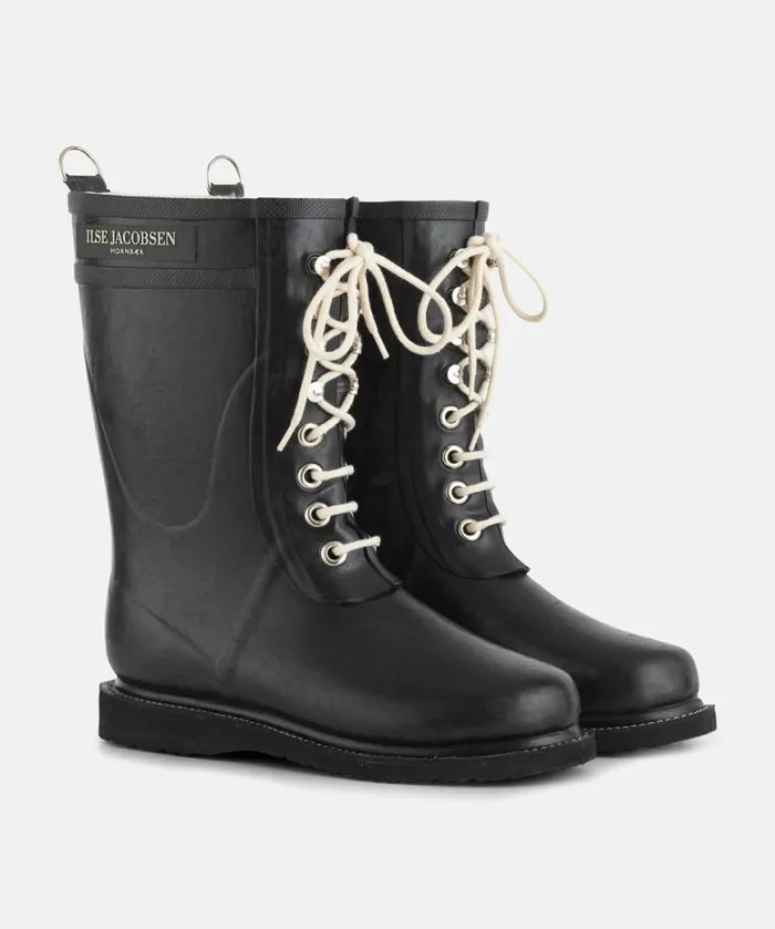 Rainboots Ilse Jacobsen Rainboots Medium 34 Rubber Boots 8211 Black