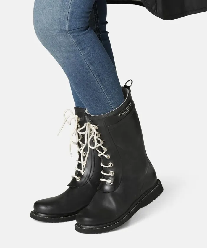 Rainboots Ilse Jacobsen Rainboots Medium 34 Rubber Boots 8211 Black