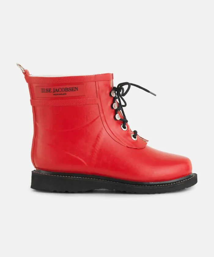 Rainboots Ilse Jacobsen Rainboots Short Short Rubber Boots 8211 Deep Red