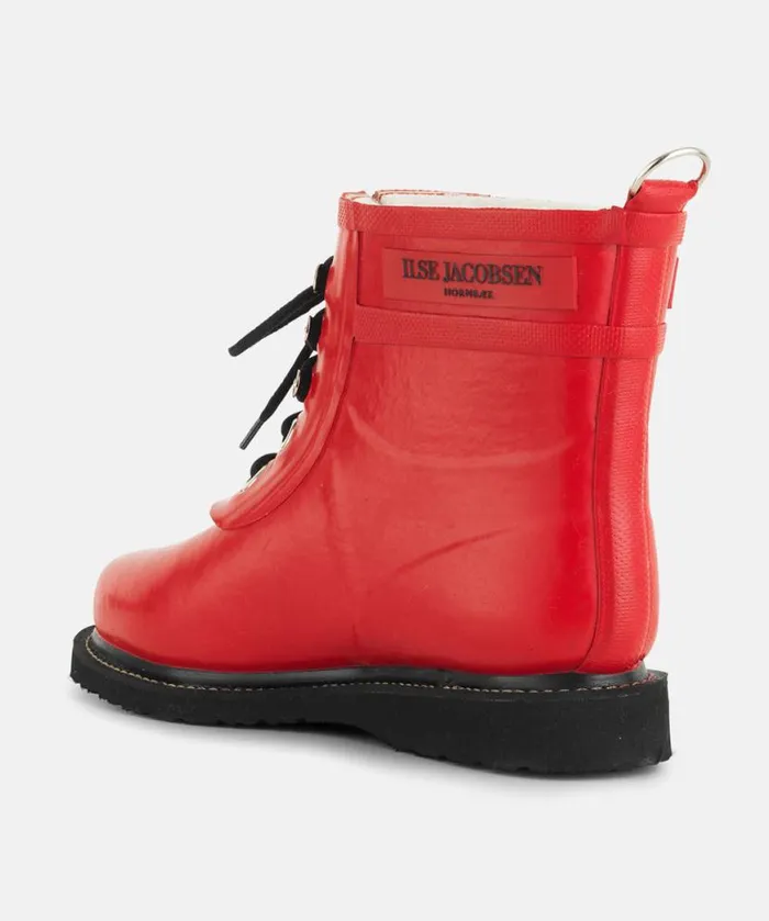 Rainboots Ilse Jacobsen Rainboots Short Short Rubber Boots 8211 Deep Red