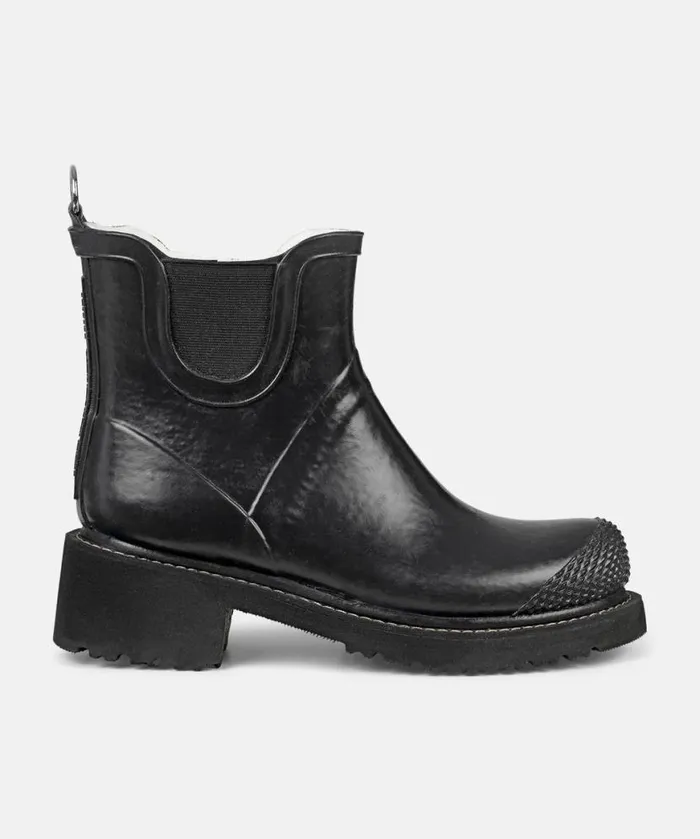 Rainboots Ilse Jacobsen Rainboots Short Short Rubber Boots With High Heel 8211 Black