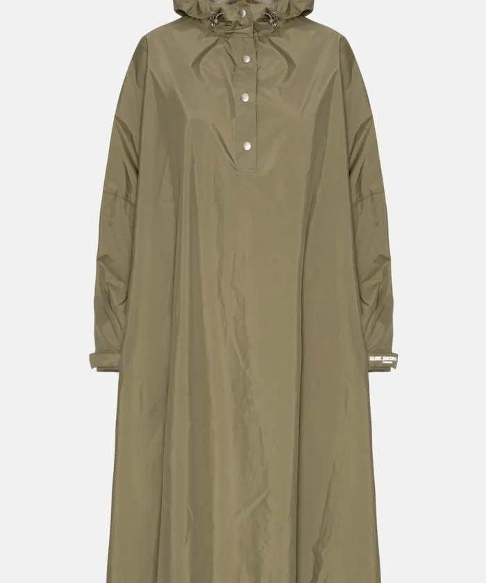 RainwearClothing Ilse Jacobsen Knitwear Poncho W Sleeves 8211 Covert Green RainwearClothing Ilse Jacobsen Knitwear Poncho W Sleeves 8211 Covert Green