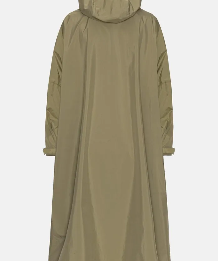 RainwearClothing Ilse Jacobsen Knitwear Poncho W Sleeves 8211 Covert Green RainwearClothing Ilse Jacobsen Knitwear Poncho W Sleeves 8211 Covert Green