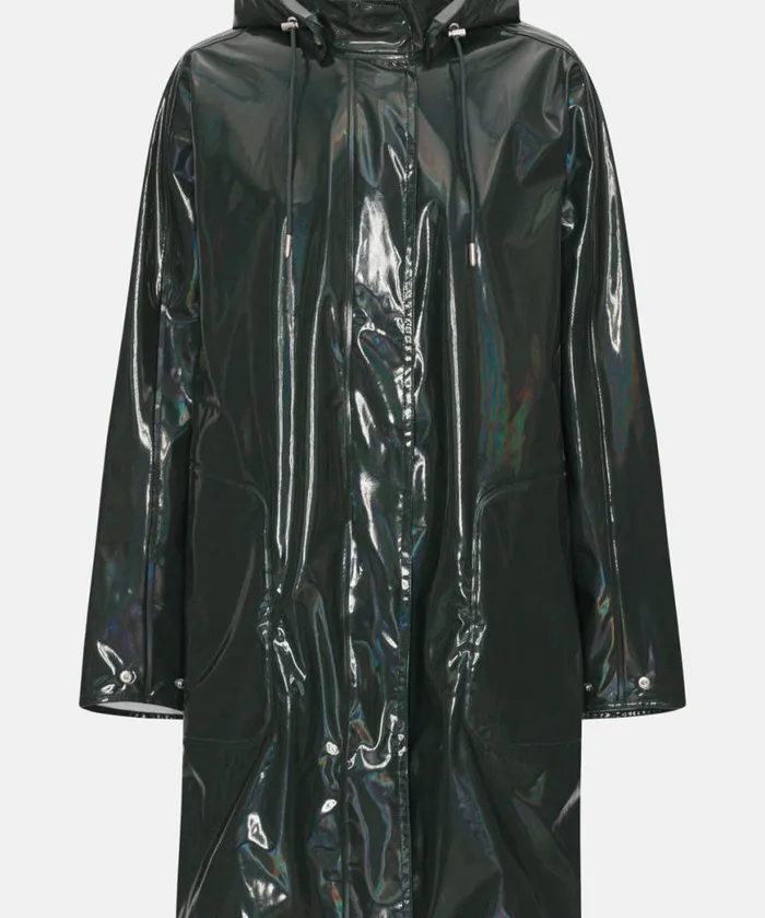 Rainwear Ilse Jacobsen Raincoats Long Raincoat 8211 Beetle