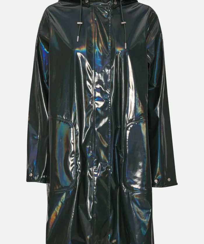 Rainwear Ilse Jacobsen Raincoats Long Raincoat 8211 Beetle