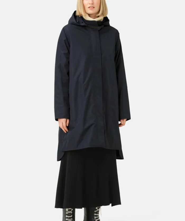 Rainwear Ilse Jacobsen Raincoats Long Raincoat 8211 Dark Indigo