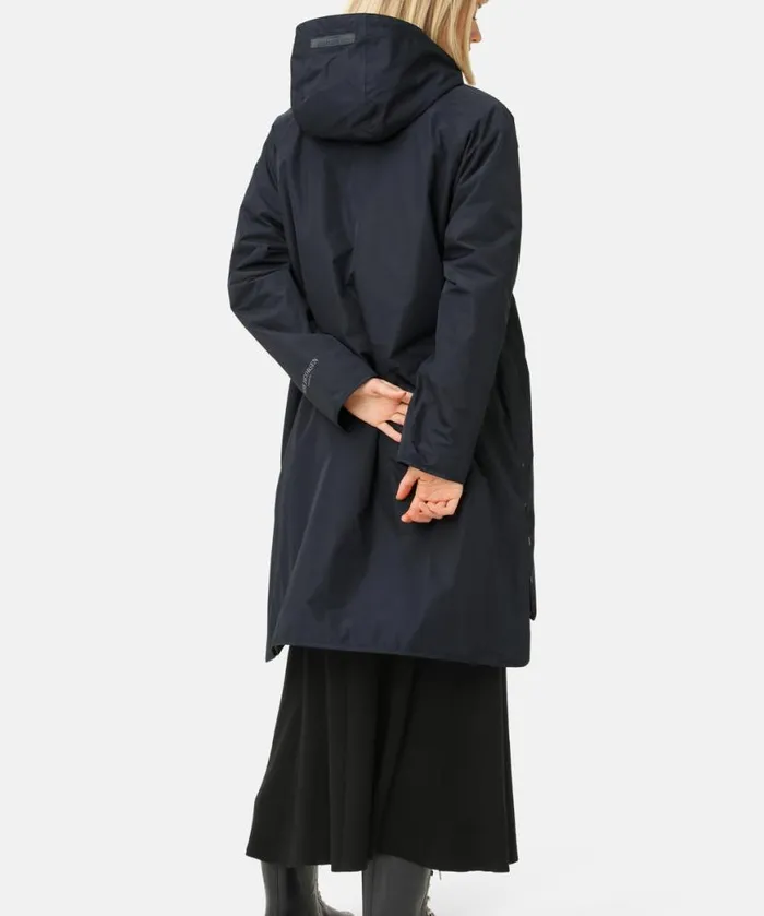 Rainwear Ilse Jacobsen Raincoats Long Raincoat 8211 Dark Indigo