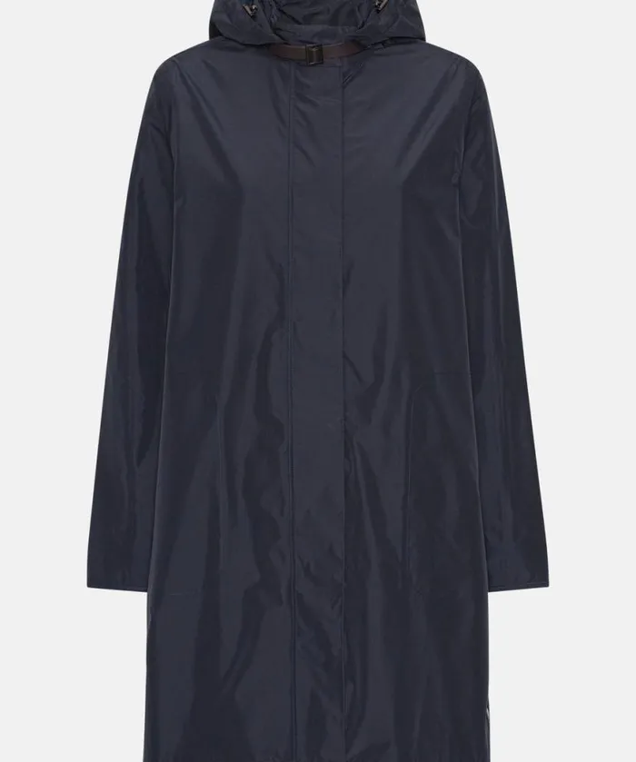 Rainwear Ilse Jacobsen Raincoats Long Raincoat 8211 Dark Indigo