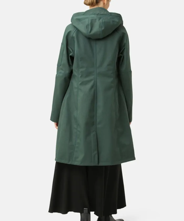 Rainwear Ilse Jacobsen Raincoats Long Soft Shell Raincoat 8211 Beetle
