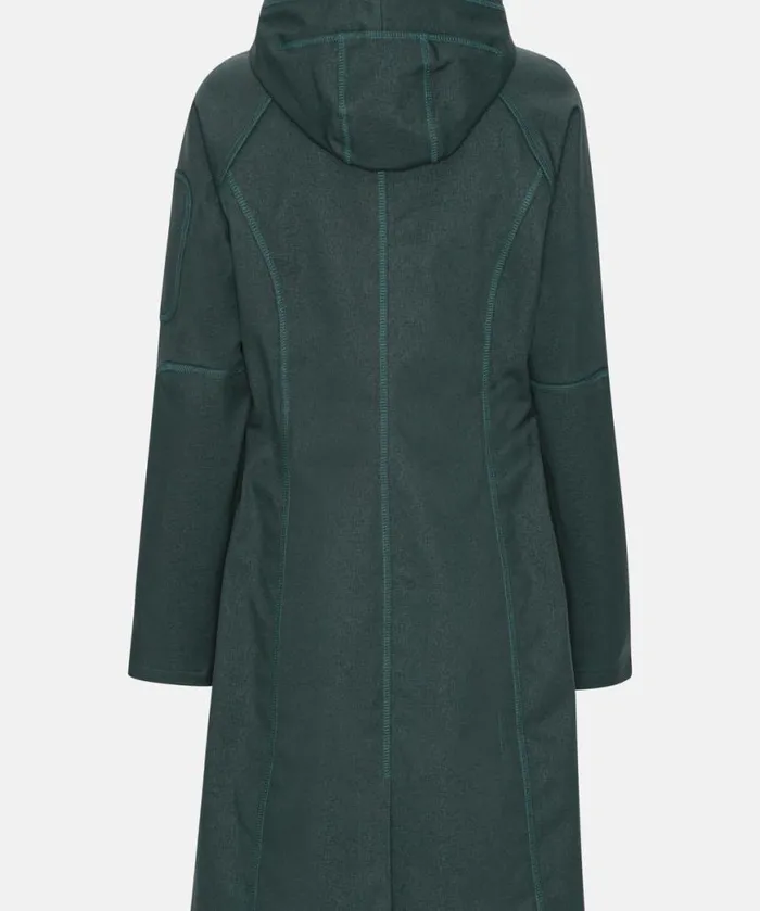Rainwear Ilse Jacobsen Raincoats Long Soft Shell Raincoat 8211 Beetle