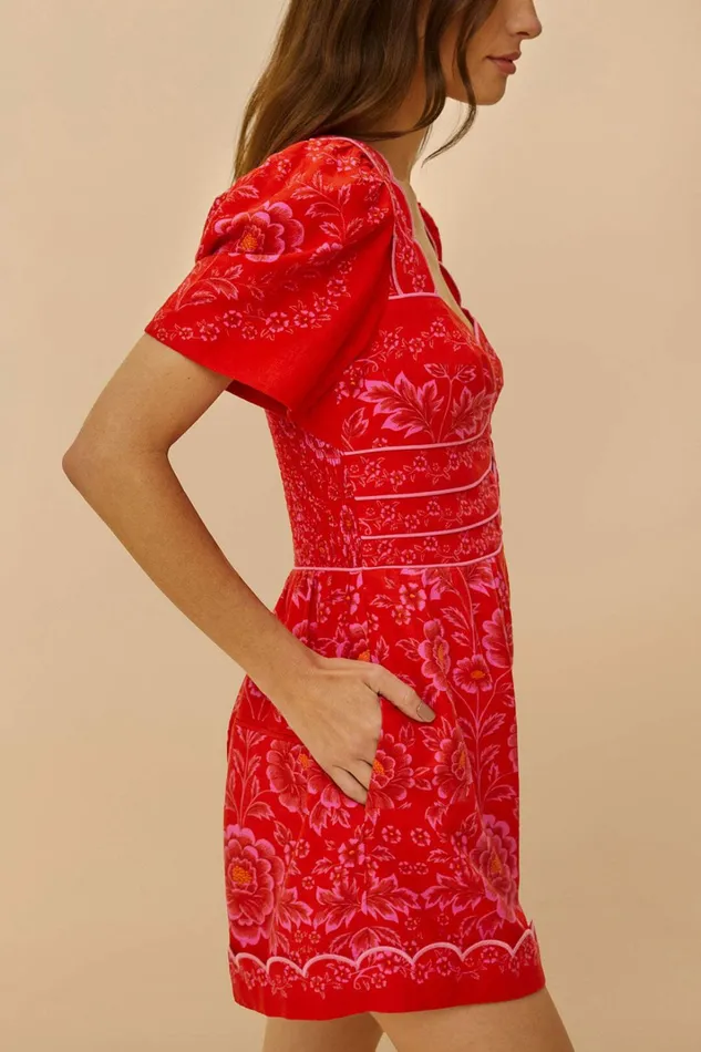 Red Olivia CutOut Lenzing Ecovero Euroflax Romper Women FARM Rio Rompers Red Olivia CutOut Lenzing Ecovero Euroflax Romper Women FARM Rio Rompers