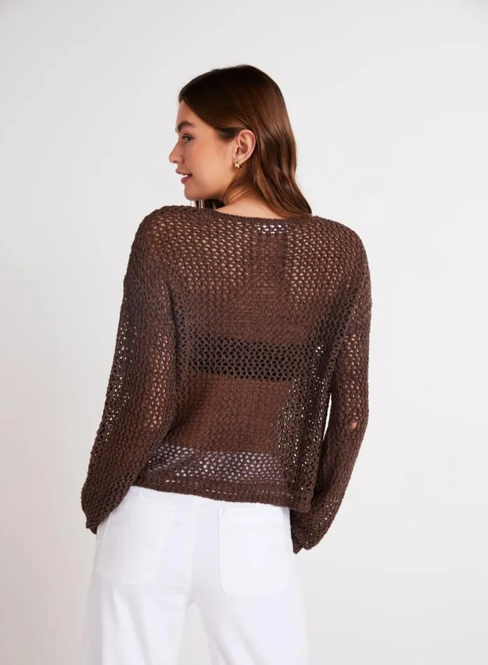 Relaxed Dropped Shoulder Sweater 8211 Cocoa Cabana Women Bella Dahl Long Sleeve
