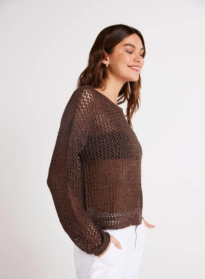 Relaxed Dropped Shoulder Sweater 8211 Cocoa Cabana Women Bella Dahl Long Sleeve