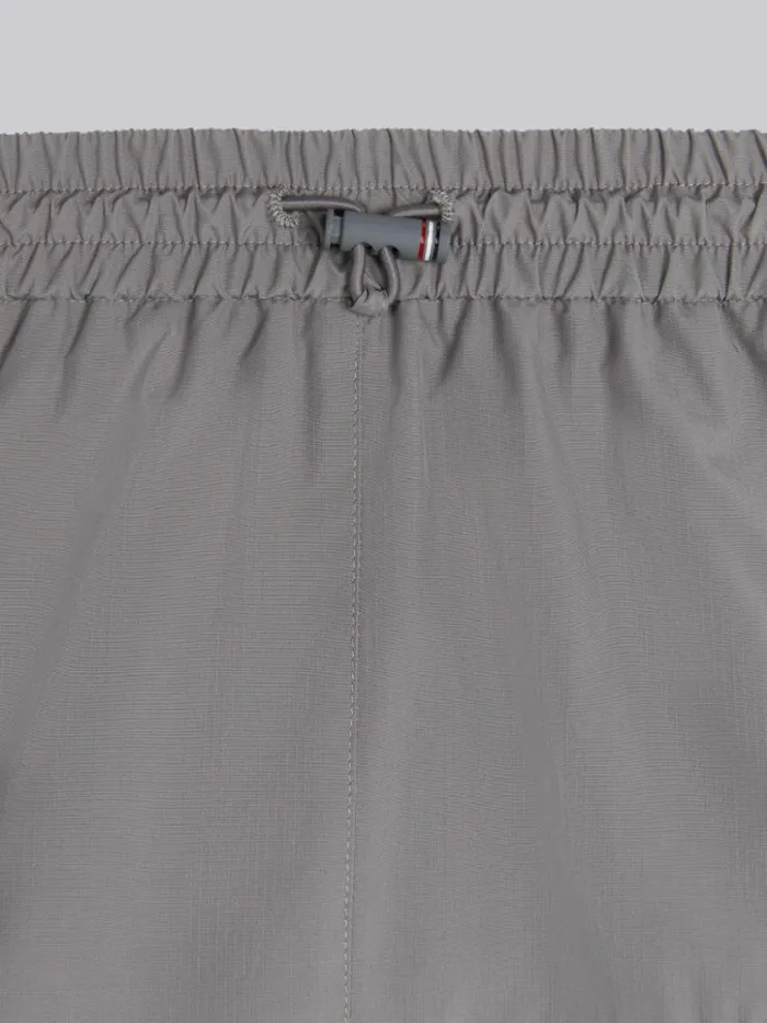 Ripstop 4bar Half Pleated Drawstring Mini Skirt Medium Grey Girls Thom Browne Sweats And Tshirt