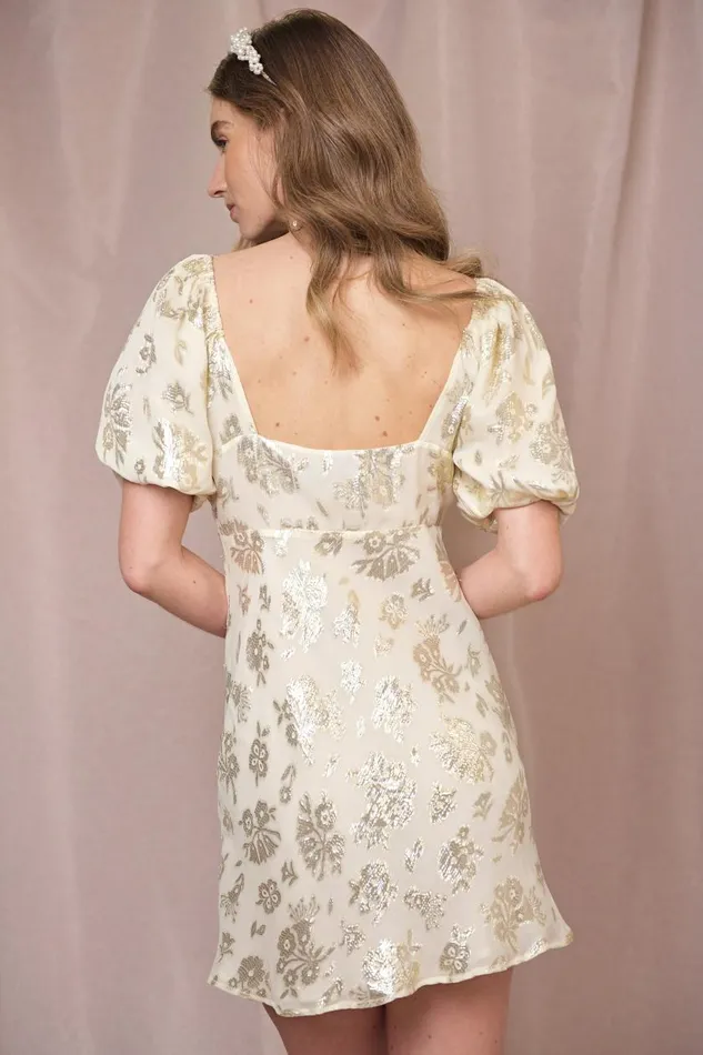 Rosalia Gold Lurex Jacquard Women RIXO Bridal Rosalia Gold Lurex Jacquard Women RIXO Bridal