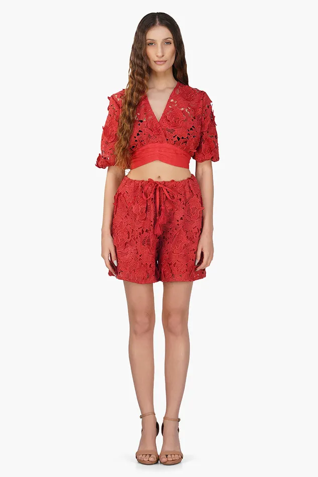 Rose Charm Lace Short