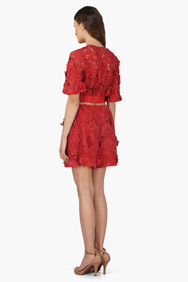 Rose Charm Lace Short Rose Charm Lace Short