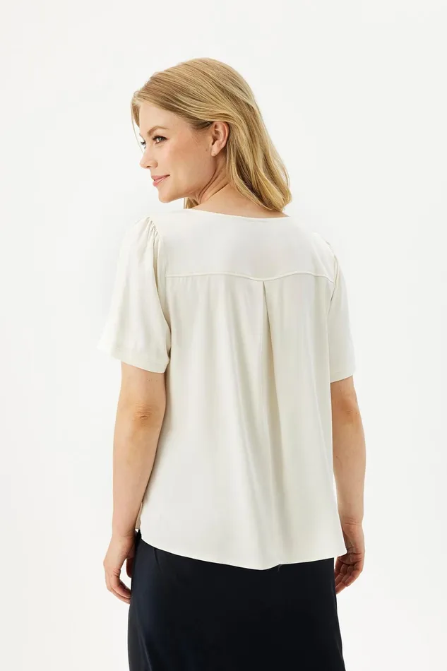 ROZA BLOUSE 16366 020 Off White 020 Women IN FRONT BLOUSES SHIRTS