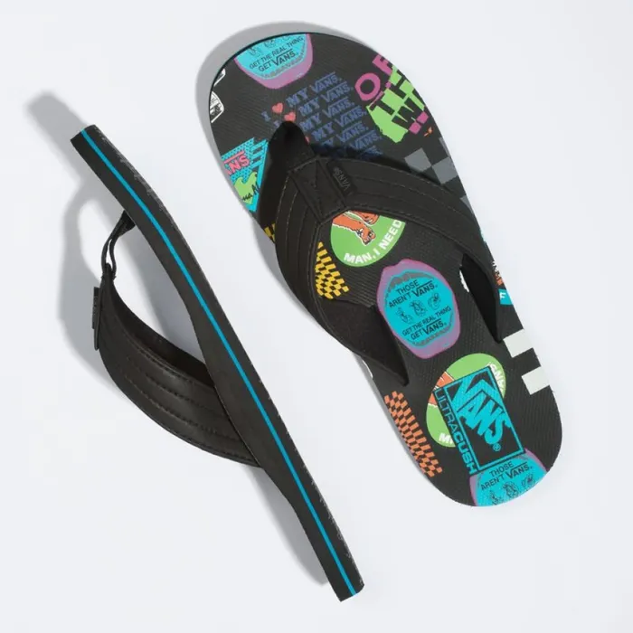 Sandals V66 T Street Print BlackMulti 8211 Vans Men Sandals V66 T Street Print BlackMulti 8211 Vans Men