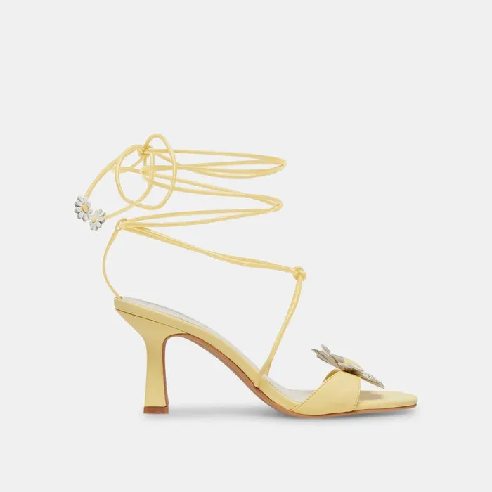 Sandals Women Dolce Vita Daizy Heels Yellow Stella