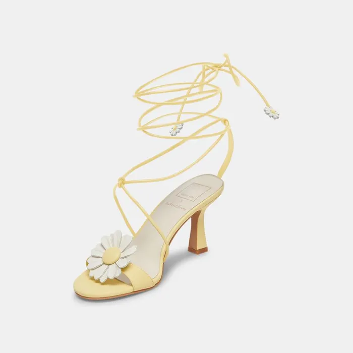 Sandals Women Dolce Vita Daizy Heels Yellow Stella
