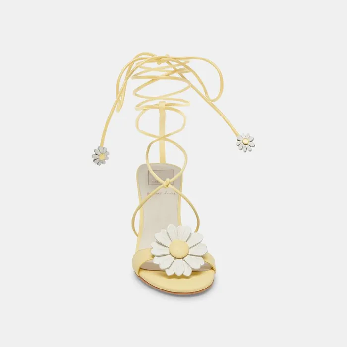 Sandals Women Dolce Vita Daizy Heels Yellow Stella