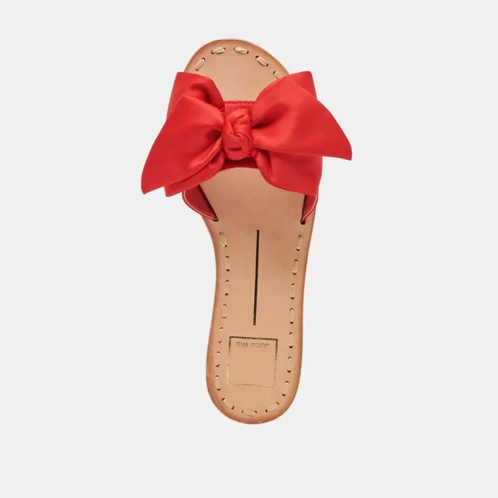 Sandals Women Dolce Vita Darsey Sandals Red Satin