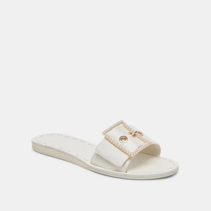 Sandals Women Dolce Vita Dasa Pearl Sandals Vanilla Silk