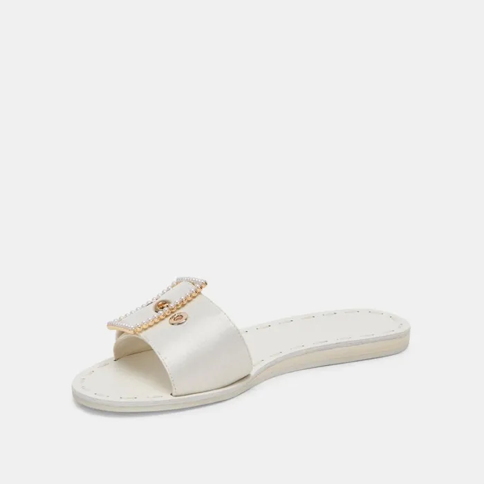 Sandals Women Dolce Vita Dasa Pearl Sandals Vanilla Silk