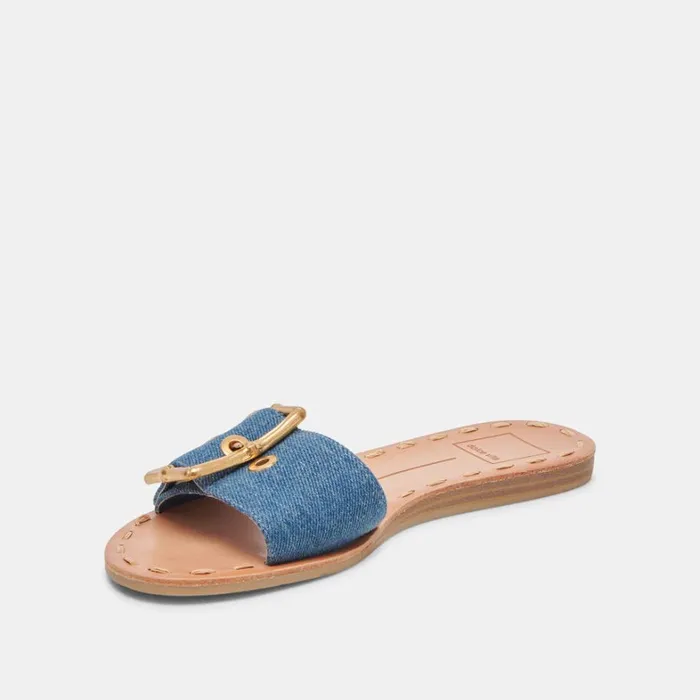 Sandals Women Dolce Vita Dasa Sandals Blue Denim